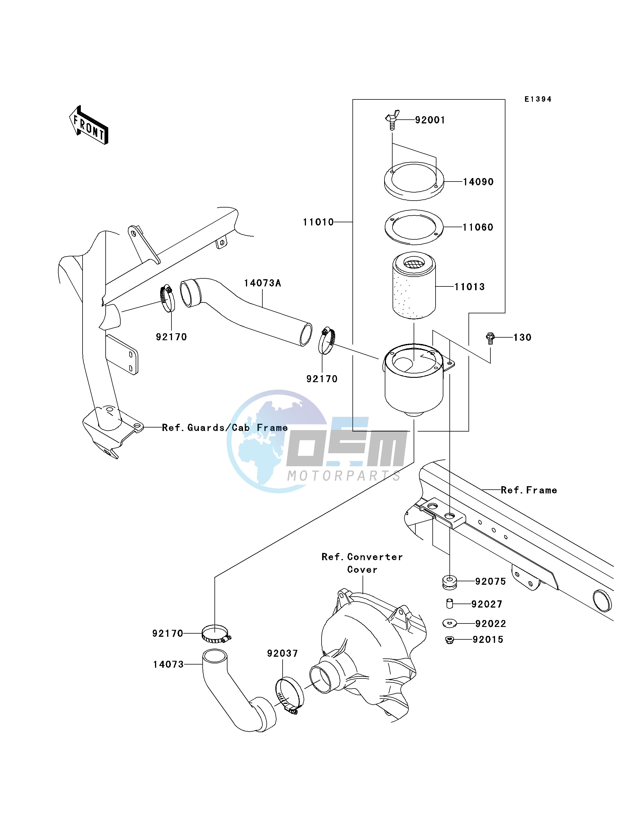 AIR CLEANER-BELT CONVERTER