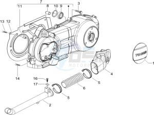 Runner 200 VXR 4t drawing Crankcase cover - Crankcase cooling