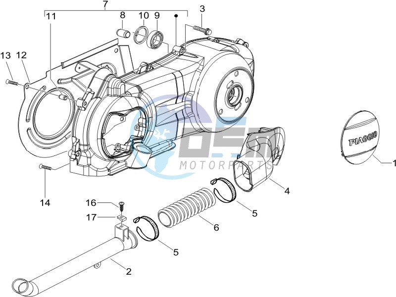 Crankcase cover - Crankcase cooling