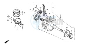 CG125 drawing CRANKSHAFT/PISTON