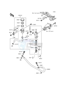 NINJA 300 EX300AEF XX (EU ME A(FRICA) drawing Rear Master Cylinder