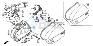 ST1300A drawing SADDLE BAG