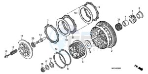 CB600FA3A UK - (E / ABS MKH ST) drawing CLUTCH