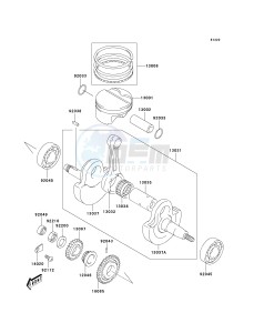 KSF 400 A [FX400] (A6F) A6F drawing CRANKSHAFT_PISTON-- S- -