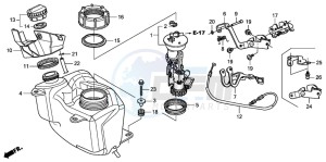 FES150 125 PANTHEON drawing FUEL TANK