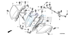 TRX90XB drawing FRONT FENDER