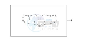 CBR600RAA F / CMF drawing TOP BRIDGE COVER