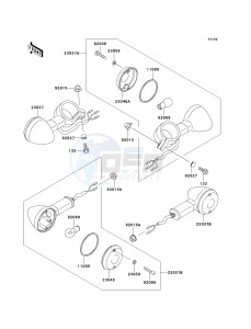 BN 125 A [ELIMINATOR 125] (A6F-A9F) A6F drawing TURN SIGNALS