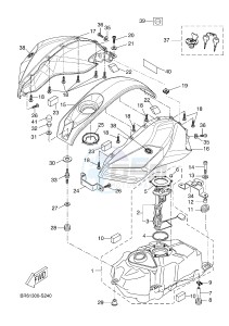 YZF-R125A YZF-R125 ABS R125 (BR61 BR61 BR61 BR61) drawing FUEL TANK