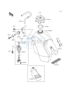 KX 500 E [KX500] (E9) [KX500] drawing FUEL TANK