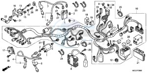 VT750C2BC drawing WIRE HARNESS (VT750C2B/C/CA)