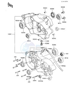 KX 60 A [KX60] (A1-A2) [KX60] drawing CRANKCASE