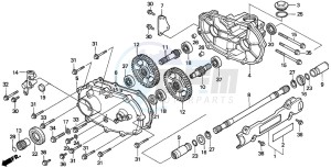 TRX300 FOURTRAX 300 drawing FRONT DRIVESHAFT