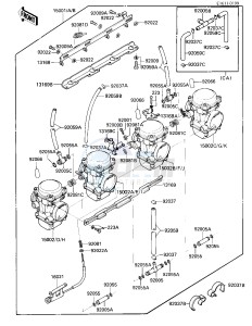 ZL 900 A [ELIMINATOR] (A1-A2) [ELIMINATOR] drawing CARBURETOR ASSY