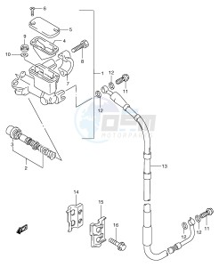 RM250 (E3-E28) drawing FRONT MASTER CYLINDER (MODEL X Y)