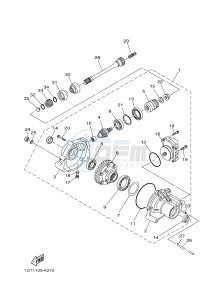 YFM700FWAD YFM70GPLG GRIZZLY EPS SE (B318) drawing FRONT DIFFERENTIAL