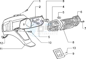 Zip 95 drawing Rear tail lamp