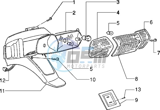 Rear tail lamp