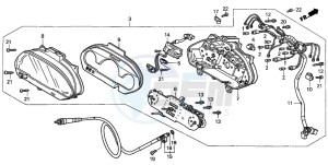 FES250 FORESIGHT drawing SPEEDOMETER