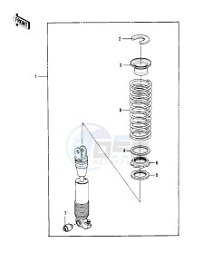 KDX 250 B [KDX250] (B1) [KDX250] drawing SHOCK ABSORBER -- 81KDX250-B1- -