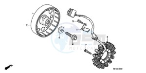 CBR600RR9 Europe Direct - (ED / MME) drawing GENERATOR