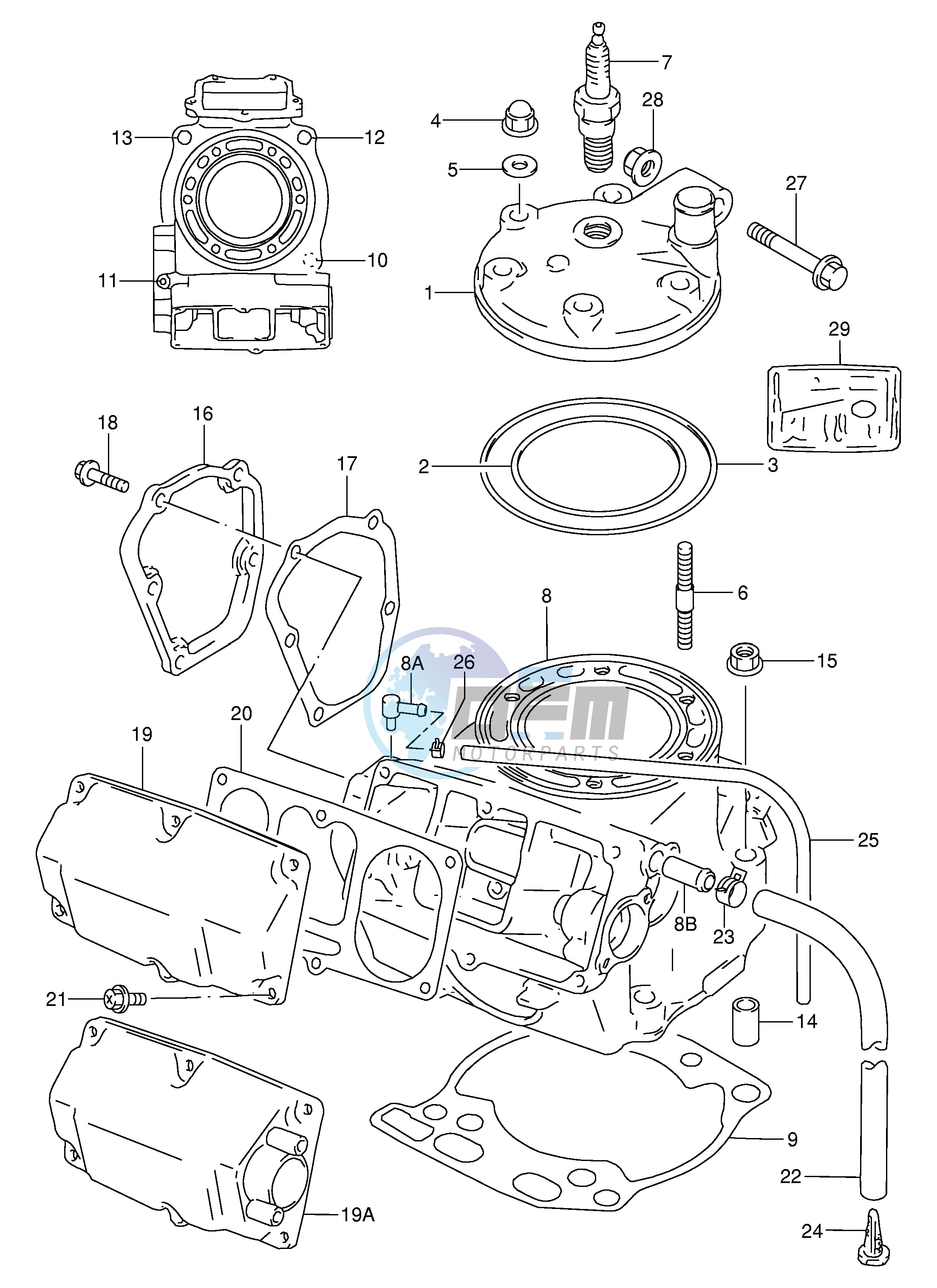 CYLINDER (MODEL T V W)