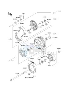 EJ 650 A [W650] (A2-A4 A4 CAN ONLY) W650 drawing REAR WHEEL_CHAIN