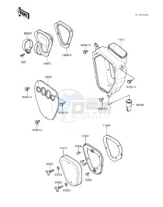 KX 250 C [KX250] (C1) [KX250] drawing AIR CLEANER -- 83 KX250-C1- -