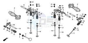 VT750C2 drawing CAMSHAFT/VALVE