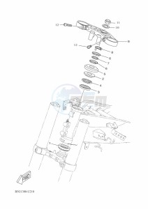 YZF125-A YZF-R125 (B5G4) drawing STEERING