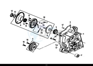 MASK 50 (XE05W1-IT) (L7-L9) drawing R CRANK CASE-OIL PUMP ASSY / MASK 50 (XE05W1-IT) (L7-L9)