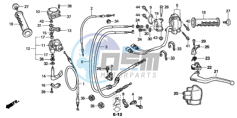 HANDLE LEVER/SWITCH/CABLE (TRX450R4,5)