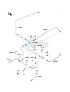 KAF 620 R [MULE 4010 TRANS4X4] (R9F-RAFA) RAFA drawing BRAKE PIPING