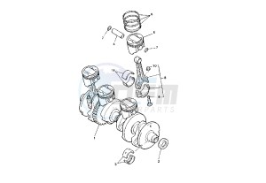 XJR 1300 drawing CRANKSHAFT - PISTON