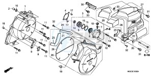 VFR1200FDC VFR1200F Dual Clutch E drawing A.C. GENERATOR COVER