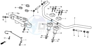 VT750C drawing HANDLE PIPE/TOP BRIDGE