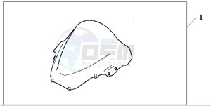 VTR1000SP VTR1000SP-2 drawing HIGHWIND SCREEN