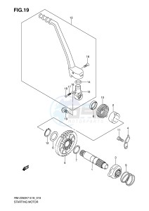 RM-Z250 (E19) drawing KICK STARTER