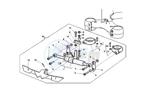 X-TRA RAPTOR 1000 drawing STEERING DAMPER