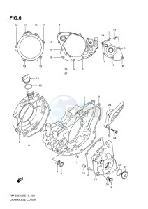 RM-Z 250 drawing CRANKCASE COVER L0