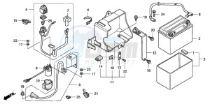 TRX400EX SPORTRAX 400EX drawing BATTERY (TRX400EX7)