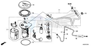 TRX420TM1G TRX500FA Europe Direct - (ED) drawing FUEL PUMP