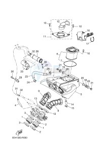 XSR700 (B344 B344 B344 B344) drawing INTAKE