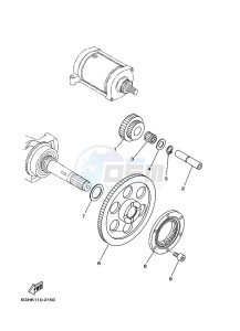 YFM450FWBD KODIAK 450 (B5R1) drawing STARTER CLUTCH