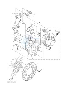 HW125 XENTER 125 (53B6) drawing FRONT BRAKE CALIPER