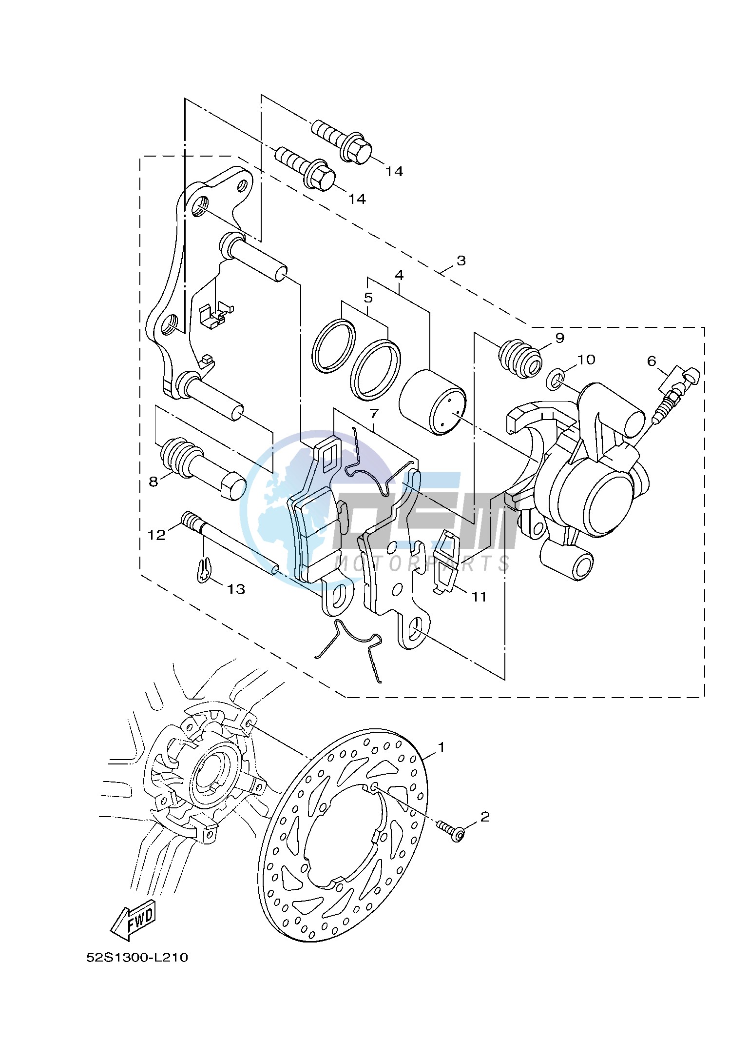 FRONT BRAKE CALIPER