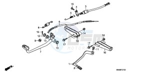 TRX250XD TRX250X Australia - (U) drawing PEDAL/ STEP