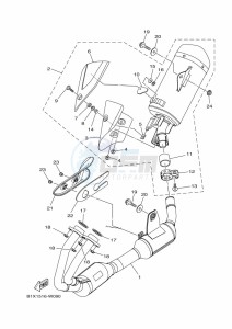 YZF320-A YZF-R3 (B2X9) drawing EXHAUST