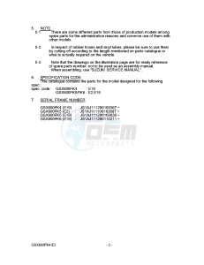 GSX600F (E2) Katana drawing * CATALOG PREFACE *