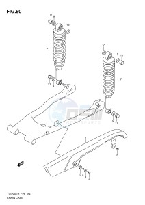 TU250X (E28) drawing CHAIN CASE